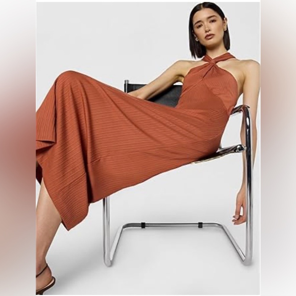 NWT - CLUB MONACO Women's Verigated Rib Knit Dress - Picture 7 of 12